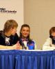 Anastasia Gorshkova &amp; Ilia Tkachenko (RUS) at the press conference after the OD