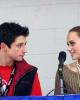 Tessa Virtue &amp; Scott Moir at the press conference after the OD