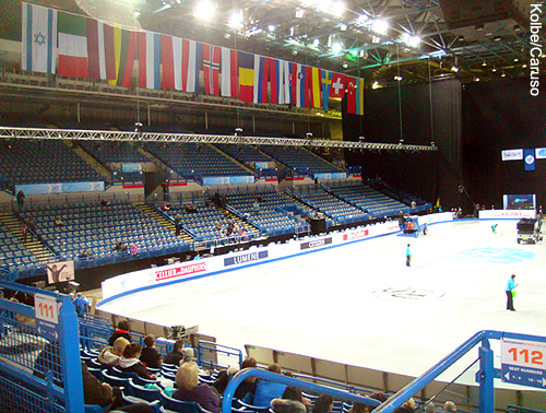 Inside the arena
