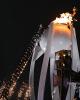 Kim lights the Olympic Cauldron