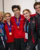 Marjorie Lajoie & Zachary Lagha and Alicia Fabbri & Paul Ayer with Canadian Team Leaders