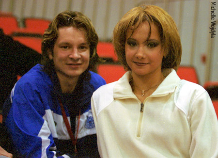 Maxim Shabalin &amp; Oksana Domnina at the practice rink