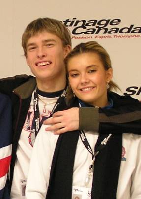 Anastasia Gorshkova &amp; Ilia Tkachenko (RUS) at the press conference after the free dance