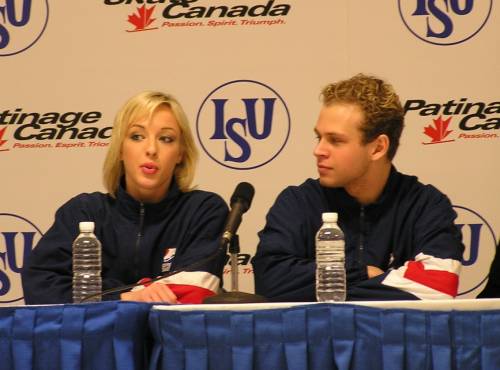 Morgan Matthews &amp; Maxim Zavozin answer questions after the free dance
