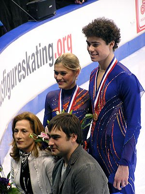 Jane Summersett &amp; Elliot Pennington with their coaches