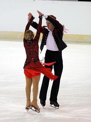 Isabella Cannuscio &amp; Zachary Varraux at practice