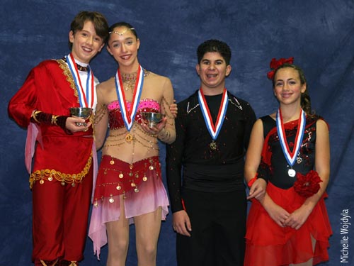 Gamelins (Gold in North Atlantic Regional) and Zoe Sakas &amp; Christopher Larosa (silver in North Atlantic Regional)