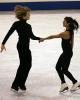 Clare and Chase wear plain black for practice