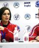 Nathalie Pechalat &amp; Fabian Bourzat at the press conference after the OD