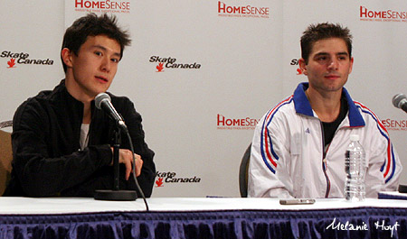 Patrick Chan and Yannick Ponsero