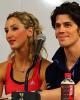 Sinead Kerr &amp; John Kerr at the press conference after the OD