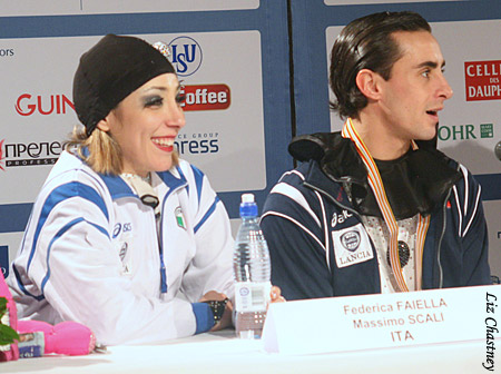 Federica Faiella &amp; Massimo Scali after the FD