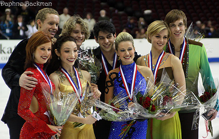 The senior dance medalists