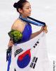 Korea's Yu-Na Kim poses with her gold medal