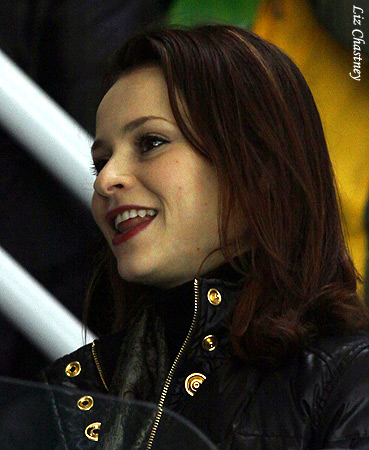 Sasha Cohen in the audience