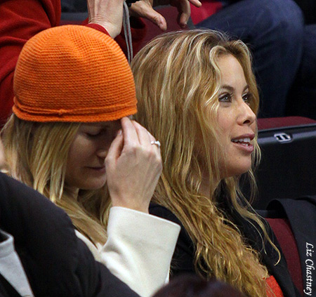 Tara Lipinski in the audience
