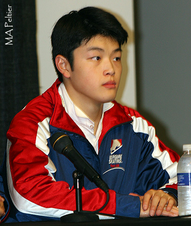 Alex Shibutani (USA) at the Free Dance Press Conference