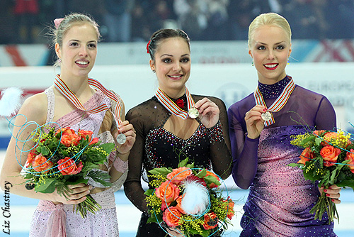 The 2011 Euro Ladies Champs show off their medals
