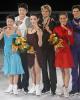 The 2011 Ice Dance Champions Pose with their Medals