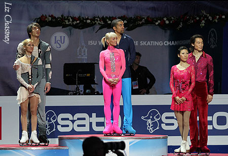 The 2011 World Championship Pairs Podium