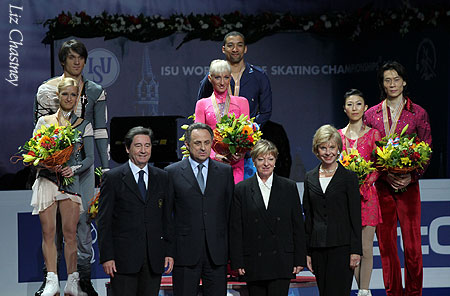 Official Portrait of the Pairs Podium