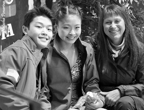 Maia Shibutani &amp; Alex Shibutani (USA) &amp; coach Marina Zoueva