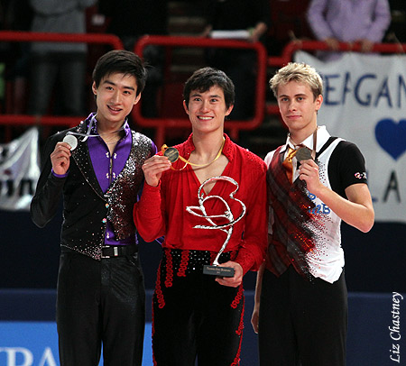 2011 Trophée Eric Bompard Men's Podium