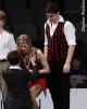 Holly Moore &amp; Daniel Klaber receive their gold medals from U.S.F.S. President Pat St. Peter