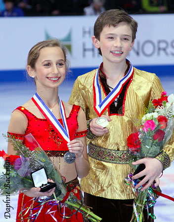 Chloe Lewis &amp; Logan Bye - pewter medalists