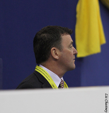 Elene Gedevanishvili (GEO)'s coach Brian Orser