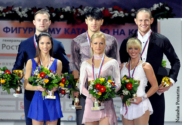 2012 Rostelecom Cup Pairs Podium