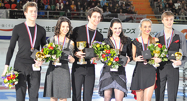 The 2012 Cup of Russia medalists