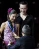 Brianna Delmaestro & Graeme Gordon receive the silver medals