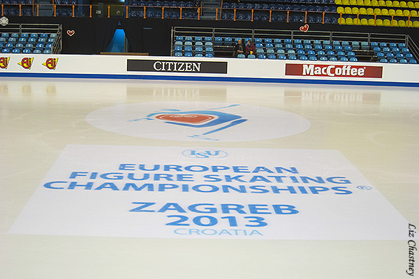 The logo center ice