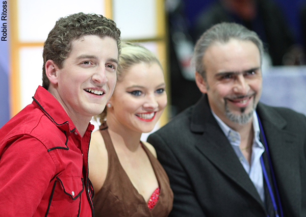 Danielle O'Brien & Gregory Merriman with coach Pasquale Camerlengo