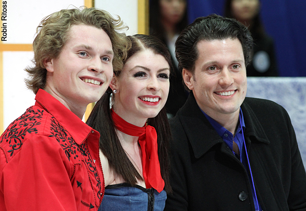 Nicole Orford & Thomas Williams with coach Aaron Lowe