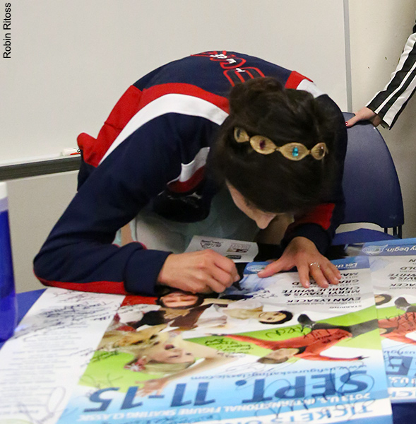 Meryl Davis (USA) after the Free Dance