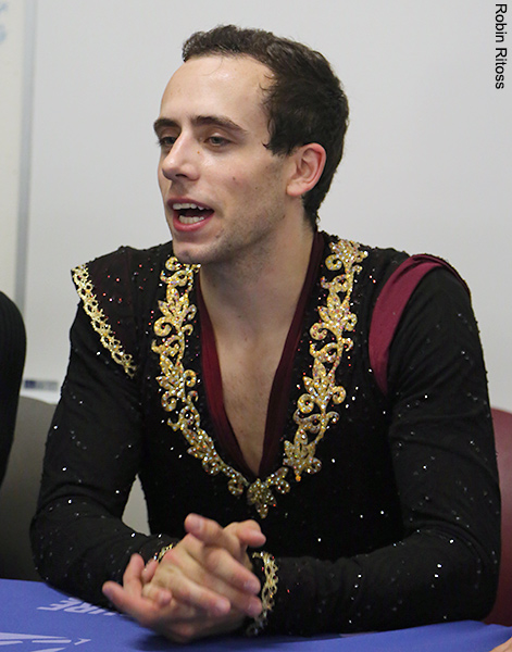 Stephen Carriere (USA) after the Free Skate