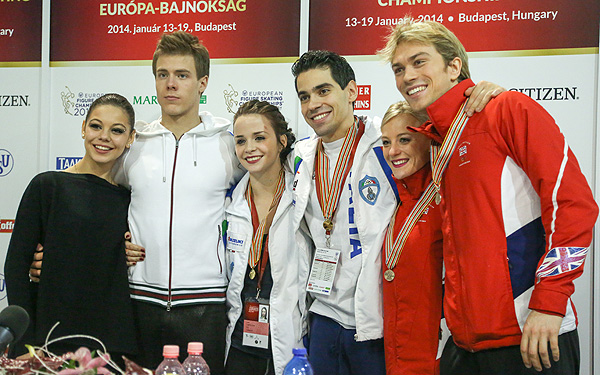 Ilinykh & Katsalapov (silver), Cappellini & Lanotte (gold), Coomes & Buckland (bronze)