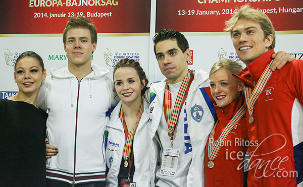 Ilinykh & Katsalapov (silver), Cappellini & Lanotte (gold), Coomes & Buckland (bronze)