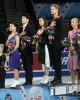 Chock & Bates (gold); Shibutani & Shibutani (silver); Stepanova & Bukin (bronze)