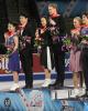 Chock & Bates (gold); Shibutani & Shibutani (silver); Stepanova & Bukin (bronze)