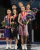 Chock & Bates (gold); Shibutani & Shibutani (silver); Stepanova & Bukin (bronze)