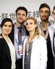 Papadakis & Cizeron (FRA) with their coaches Romain Haguenauer, Marie-France Dubreuil and Patrice Lauzon