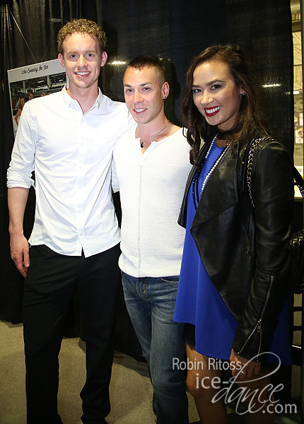 Evan Bates, Shawn Sawyer and Madison Chock