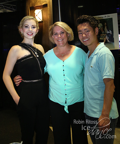 Gracie Gold, Tricia Laroche and Daisuke Murakami