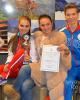 Sofia Shevchenko & Igor Eremenko (RUS) with coach Irina Zhuk