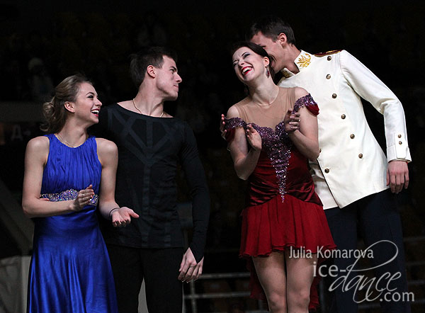 Sinitsina & Katsalapov with Bobrova & Soloviev