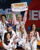Men's Group 1 - Team North America cheers on Adam Rippon (USA)