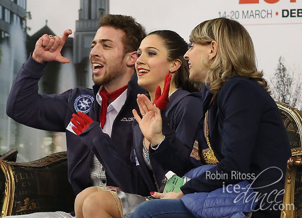 Sara Ghislandi & Giona Terzo Ortenzi (ITA) with coach Barbara FusarPoli